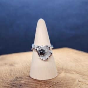 Park Lane Hematite Beaded Silver Tone‎ Ring